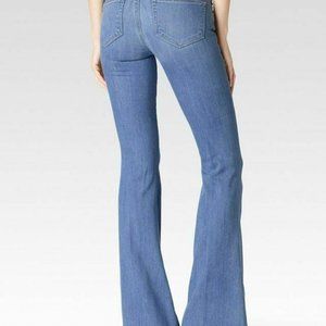 Paige 28 Fiona Flare Jeans Mid Rise Nala Wash